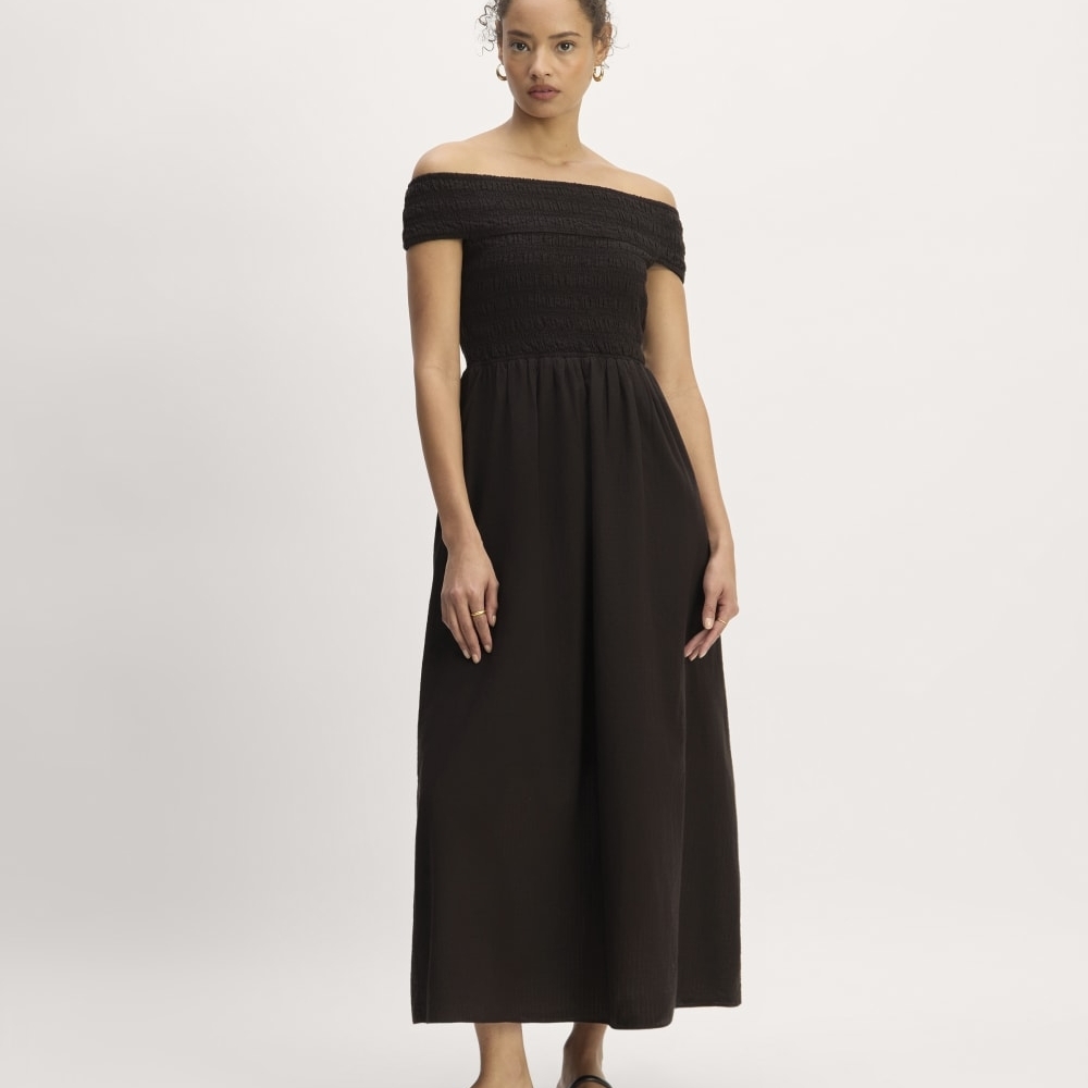 Everlane Black Off-Shoulder Dress